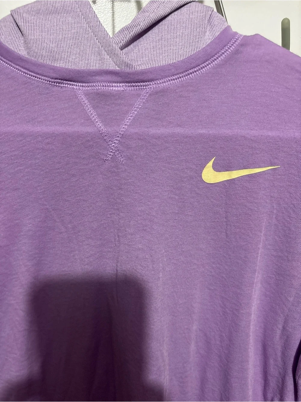 Nike Lavender Hooded Long-Sleeve Top and Nike Yoga Pants